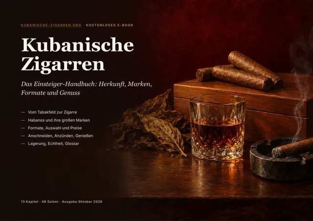 Titelseite des E-Books „Kubanische Zigarren – Das Einsteiger-Handbuch“